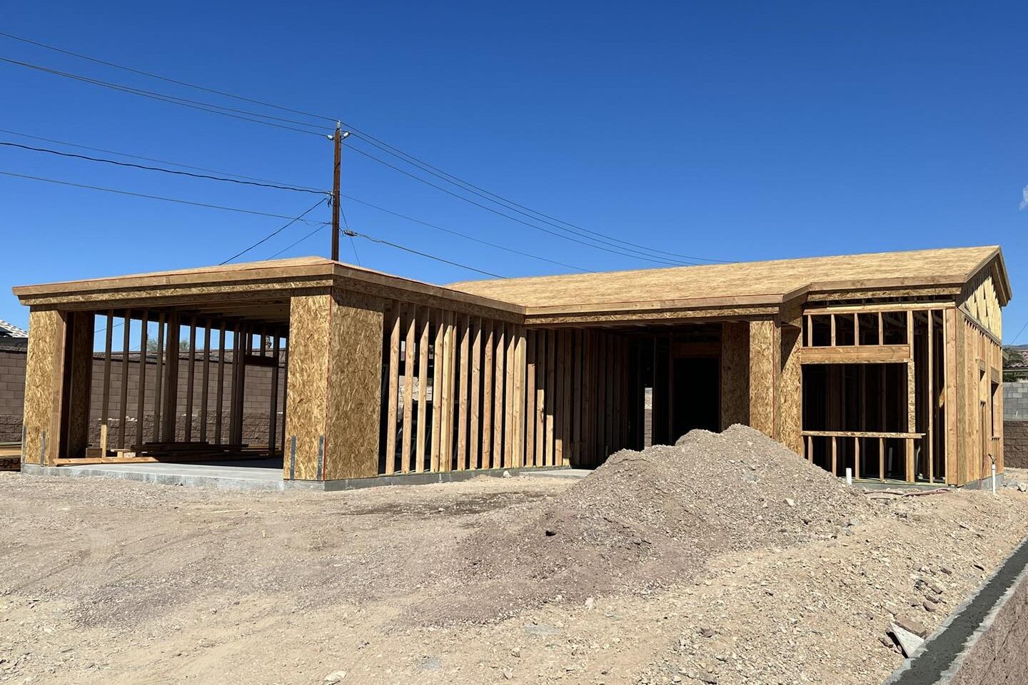 custom framed home built in Havasu