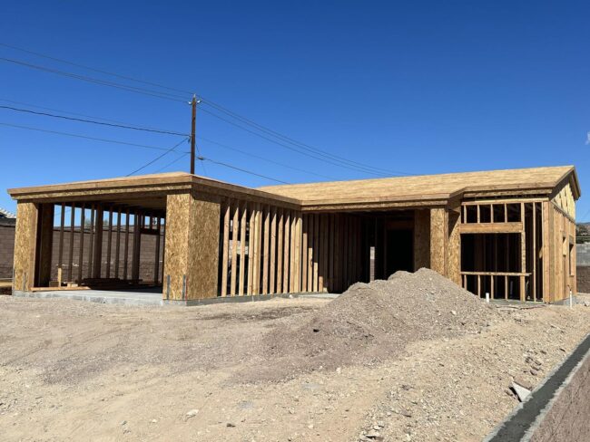 custom framed home built in Havasu