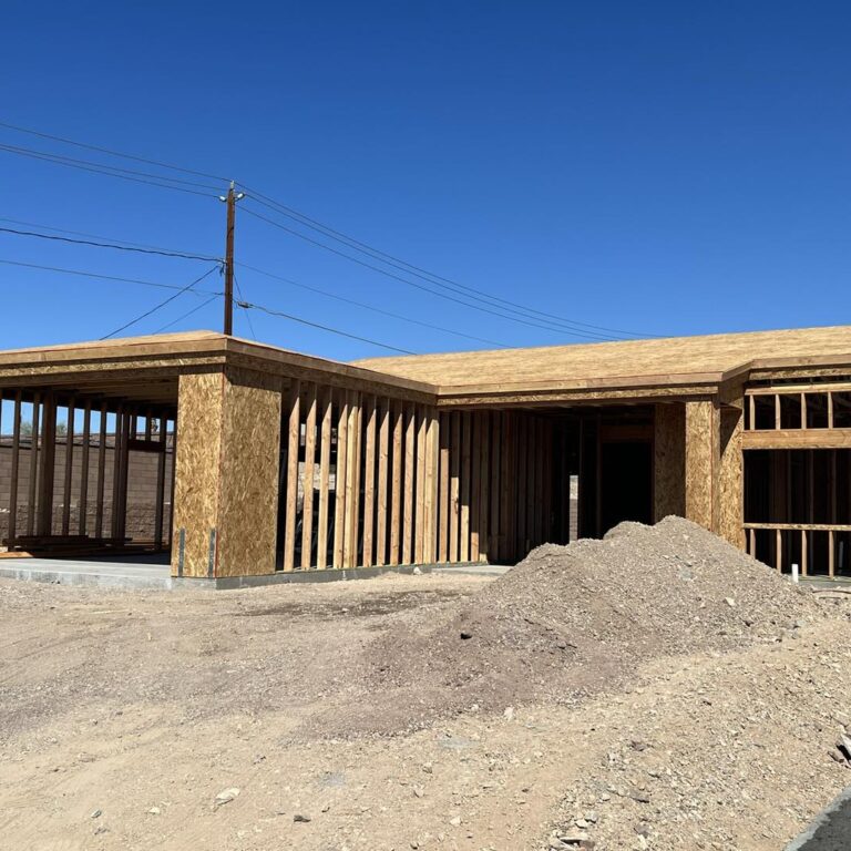 custom framed home built in Havasu