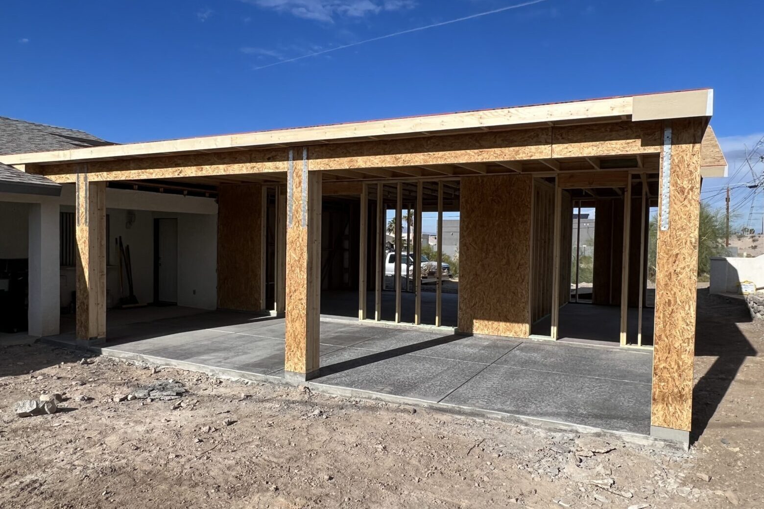 Custom Framed Home Addition Built in Lake Havasu