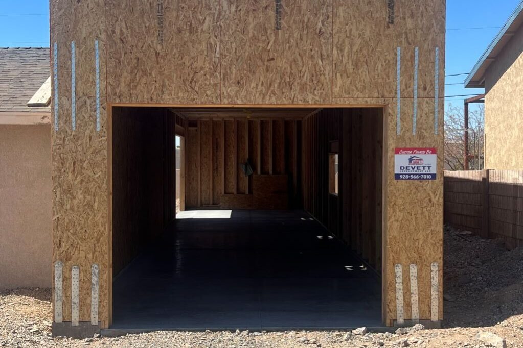new boat garage built in Lake Havasu