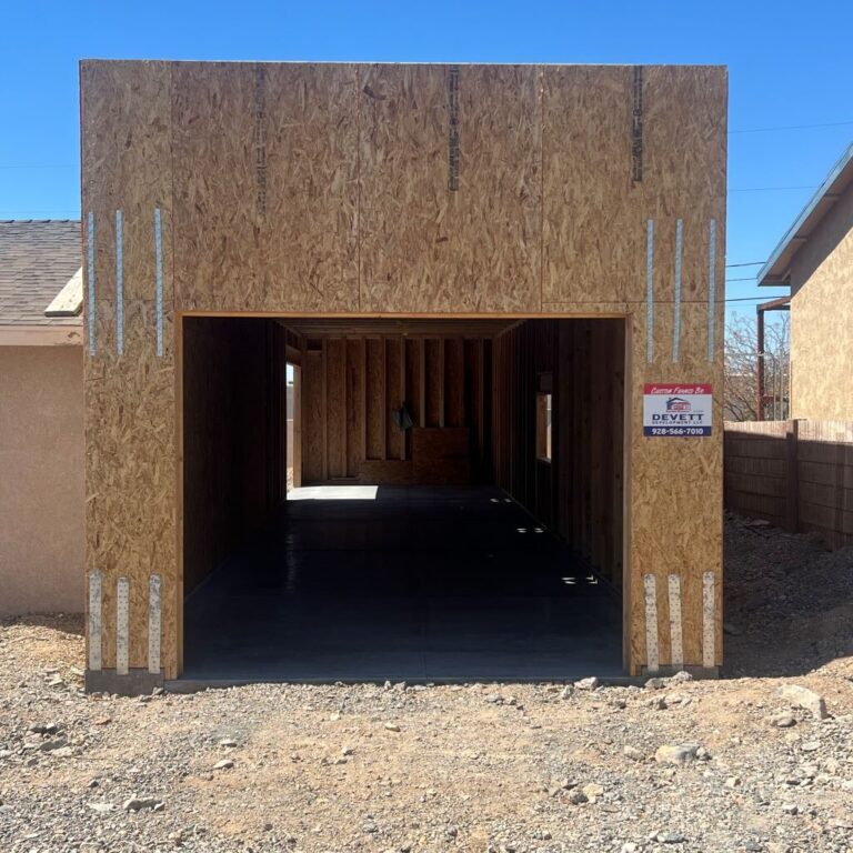 new boat garage built in Lake Havasu